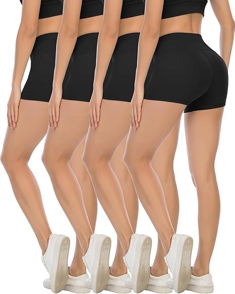CHRLEISURE High Waisted Spandex Biker Shorts, Workout Booty Soft Yoga Shorts for Women, S (2 Pack) CHRLEISURE High Waisted Spandex Biker Shorts, Workout Booty Soft Yoga Shorts for Women, S (2 Pack)