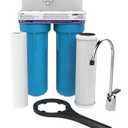 Pentair OMNIFIlter OT32 Water Filtration System, 10" Premium Dual-Stage Undersink Filter System, NSF Certified to Reduce PFOA/PFOS, Includes Dual Housings, RS14 and CB3 Cartridges and All Hardware