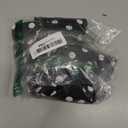 WDIRARA Women's Polka Dots Flare Pants Crossover Waist Bell Bottom Trousers (Black and White, Large)