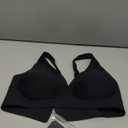 OEAK Womens Deep V Bras Wireless Comfortable Bra Supportive No Underwire Bras Tshirt Push Up Bralettes Plunge Seamless Bra, Size -XS Blac