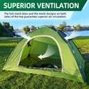 Camping Tent for 4 Person - Waterproof Two Person Tents for Camping, Small Easy Up Tent for Family, Outdoor, Kids, Scouts in All Weather and All Season by Clostnature