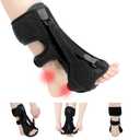 Upgraded Plantar Fasciitis Night Splint (Black)