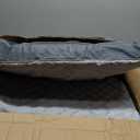 Sunheir Orthopedic Dog Bed for Large Dogs - Big Waterproof Dog Crate Bed with Removable Washable Cover, Egg Crate Foam Support, Anti-Slip Bottom, Deluxe Plush Pet Bed Mat (Grey)