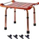 Teak Shower Bench Stool Chair Seat for Inside Shower Bath Sauna, for Elderly and Disabled
