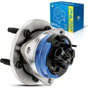 PHILTOP 513214 Front Wheel Hub Bearing Assembly for Chevrolet Malibu 2004-2012, Pontiac G6 2005-2010, Saturn Aura 2007-2009, Chevrolet HHR 2008-2010, Chevrolet Cobalt 2008-2010 5 Lugs W/ABS 1 PCS
