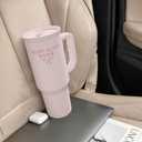 Gift for Aunt - Best Aunt Stainless Steel Tumbler with Handle, Travel Coffee Mug for Moms - Aunts Gifts for Birthday Christmas Mothers Day, 40oz