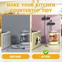 2 x Cord Organizer for Kitchen Appliances, 6 Pack Appliance Cord Organizer Stick On, Cord Wrapper, Cord Holder, Cord Keeper, Kitchen Gadgets for Pressure Cooker, Kitchenaid Mixer, Coffee Maker (3*Black+3*White)