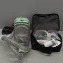 Dog Grooming Kit with Vacuum, 15000Pa Pet Hair Clipper and Shedding Brush, 50dB Low Noise, 2L Capacity, White (Green)