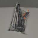 Floor Scrub Brush with Long Handle, 3 in 1 Scrape and Heavy-Duty Stiff Bristle Scrubber Brush for Cleaning Shower Bathroom, Patio, Pool, Garage, Kitchen, Wall and Deck (Gray, 1 Pack)