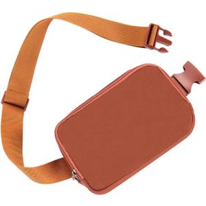 2 x Belt bag Fanny pack crossbody bags for women Everywhere belt bag (Coffee)