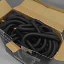 Garden Hose 100FT Non-Expanding, Lightweight Hose With 10-Function Nozzle, Leak-Proof No-Knot, Easy to Carry, Wear-Resistant, Sturdy 3/4GHT Flexible Water Hose for Outdoor (Black with Nozzle)