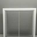 20" X 20" Aluminum Return Filter Grille - Easy Airflow - Linear Bar Grilles [Outer Dimensions: 22.5"w X 22.5"h]