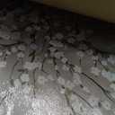 tigeridge Blooming Flower Tree Framed Wall Art - White Blossoms Green Leaves Canvas Pictures Wall Decor Soft Grey Painting Artwork Elegant Floral Prints Living Room Decor 58 x 29in, Natural Wood Frame