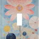 Decorative Art Light Switch Covers,1 Gang Single Toggle Duplex Outlet,Wall Plate,Switchplate Electrical Faceplate,Boho Figure