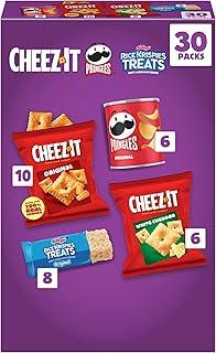 Kellogg's Cheez-It, Pringles & Rice Krispies Treats Snacks Mega Variety Pack, 30.1oz Box (30 Count) BB OCT 15 2026