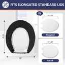 Soft Microfiber Toilet Seat Cover 17.5" x 15" Machine Washable