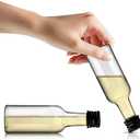 120 Pack 2 oz Mini Liquor Bottles, Plastic Spirit Bottles with Lables, Airtight Shot Bottle with Caps, Miniature Alcohol Bottle for Cocktail,Party Favors,Weddings