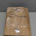 Multifunction 3-in-1 Broom and Dustpan, Silicone broom Squeegee and Scrub Brush Set with Long Adjustable Handle for Indoor & Outdoor Sweeping and Scrubbing, Ideal for Pet Hair, Liquids Spills and Dirt (Orange and Grey)