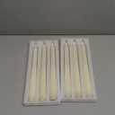 Homemory 6 Pcs Waxy Flameless Taper Candles with Remote, Flickering Battery Operated Candlesticks, Led Fake Candles Tall Candle for Home, Wedding, Party, Ivory, 9.6 inches