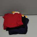 LessonZoo 3 Pack Girls Long Sleeve Shirts Ribbed Knit Cotton Layering Tops Slim Fit Crewneck Casual Undershirts(Black, Navy Blue, Wine Red XL