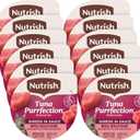 Nutrish Grain Free Wet Cat Food Tuna Purrfection Whole Health Blend with Real Tuna Flakes in a Savory Sauce, 2.8 oz. Cup (Rachael Ray) (Pack of 12) (EXP 12/14/26)