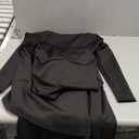 YMDUCH Women's Sexy Elegant Long Sleeve Off Shoulder Bodycon Long Evening Formal Dress (Black) S