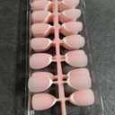 Beetles French Tip Press On Nails 224 Pcs 7 Colors, Short Almond Classic Fake Nail Tips, Pastel Romance Macaron Soft Gel Nails False Nails Art DIY For Women