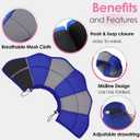 AOFITEE Dog Cone - Soft Cones Dog After Surgery, Comfy Cones for Dogs to Stop Licking, Adjustable Small Dogs Cone Collar for Wound Healing, Elizabethan Pet E-Collar, Blue Small (Blue)