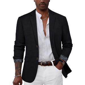GRACE KARIN Men's Casual Blazer Jacket Slim Fit Notch Lapel Collar Sport Coat (Large)