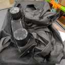 Medium Dog Stroller for Large Dogs, Pet Stroller for Medium Dogs Up to 100lbs, All-Terrain with Handle & Canopy, Storage Organizer, Waterproof Oxford Fiber Black