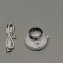 CNBRO Smart Ring with Display Health Tracker Fitness Ring Heart Rate Monitoring Sleep Tracking Exercise Tracker Women Men Smart Rings for Android iOS Phones, Size 10