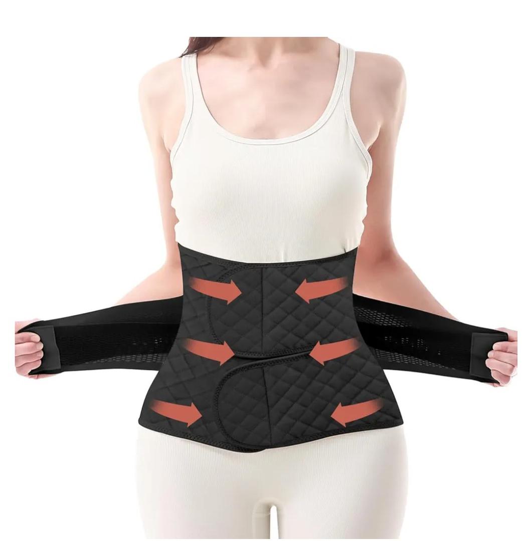 Trendyline Postpartum Belly Band Wrap: Abdominal Binder Post Surgery Postpartum Belly Wrap Post Partum Binder - C Section Recovery Support Belt Post Partum Girdle Stomach Hysterectomy Belly Band, XXL