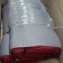 STAYDEN Outdoor Lounge Chair Cushions, Chaise Lounge Chair Cushions Replacement for Patio Furniture with Ties Waterproof Fabric Pool Chasie Cushion 74.4 x 22 x 4.7 Inches (Red)