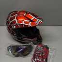 OUMURS Youth Dirt Bike Helmet DOT Certified for Boys & Girls Ages 5-14, Four Wheeler, Motocross, BMX, MX, UTV, Go Kart, Racing, Skateboard, Baseball, Large