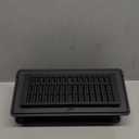 2-in-1 Vent Deflector for Home Floor, Strong Plastic, 4"x10 Register Type of Deflector, POP up Damper Vent Directional Cover, Floor Air Vent Deflector Under Curtain, Couch or Bed (Black, 2 Pack)