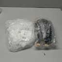 Amyhill 16 Pcs White Christmas Village Set with Cedar Pine Decor Wooden House Blocks Christmas Town Village Decor for Tiered Tray Decoration Fireplace Mantel Holiday Window Table Centerpieces