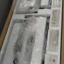 Wellmet Black Gold Chandelier Light6-Light Brass Geometric Chandeliers for Dining Room, Modern Pendant Lighting Fixture Hanging for Foyer Kitchen Island Entryway, Metal Frame with Glass Shade