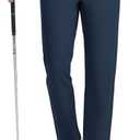 Rouen Golf Pants Men Lightweight Quick Dry - 30"/32"/34" Stretch Water-Resistant Casual Flat Front Mens Dress Pants Pockets (Navy)