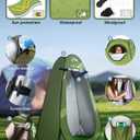 Camping Toilet with Pop-Up Privacy Tent and Liquid Waste Gel, Portable Toilet for Camping with Large Tent, Ergonomic Potty Provides Enhanced Comfort, Suitable for All Ages