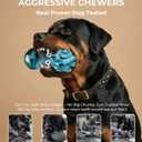 2 x Dog Toys for Aggressive Chewers 3 Pack: Tough Dog Toys for Medium Large Breeds, Bacon Flavored Indestructible Dog Toy, Heavy Duty Nylon Chew Bone Dog Toys to Keep Them Busy 20-90 lbs