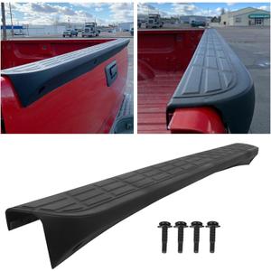 ECOTRIC Tailgate Cap Top Protector Molding Spoiler Cover Compatible with 2007-2013 Chevy GMC Silverado Sierra 1500 2007-2014 2500 3500 Replacement for 25844299 GM1904104