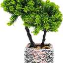 Small Fake Plants with Marble Planter, Fake Potted Plants Artificial Decor for Coffee Table Desk Shelf, 11.81" Faux Plants Indoor for Living Room Bathroom Bedroom Entryway Office