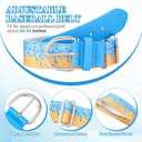 Ice Cream Drip Baseball Belt and Sock Combo, Youth Adult Adjustable Elastic Softball Belt Sock for Sport Practice (Blue, L)