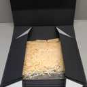 LIFELUM Gift Box 13.5''x10''x4'' Large Valentines Box with Magnetic Lids Black Gift Boxes for Groomsman Proposal Gifts Contains Card, Ribbon, Filler Birthday