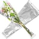 Holiday Designs - 100 Pcs Bottom Sealed Clear Bouquet Sleeves - Waterproof Floral Wraps for Fresh Flower Arrangements - 1.2 Mil Thick (13 x 25 x 4) - Pack of 100