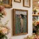 Vintage Gold Framed Ophelia Wall Art, Romantic Victorian Gothic Oil Painting Canvas Print, Dark Academia Wall Decor, Antique Woman Portrait Picture, Moody Floral Poster Artwork for Living Room Bedroom, 24"L x 16"W