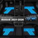 Rubber Floor Mats for Nissan Rogue 2021-2026