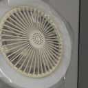 Socket Fan Light with Remote Control, 3 Colors 3000K-6500K Dimmable LED Light Bulb Fan Screw in Ceiling Fan for Bedroom, Kitchen, Storage Room, Closet, Wireless Small Ceiling Fans with Lights - White