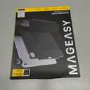 MAGEASY CoverBuddy iPad Case Fits Magic Keyboard for iPad Pro 13” (M5 & M4, 2024–2025) Magic Keyboard Compatible iPad Pro Case with Heat Dissipation, Builtin Pencil Holder (Leather White 5.05)