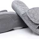Git-up Womens Orthotic Slippers with Arch Support for Plantar Fasciitis Pain Relief,Open Toe Adjustable Memory Foam Slide House Slippers